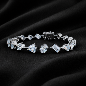 Lab-Grown Diamond Mixed Shape Designer Bracelet