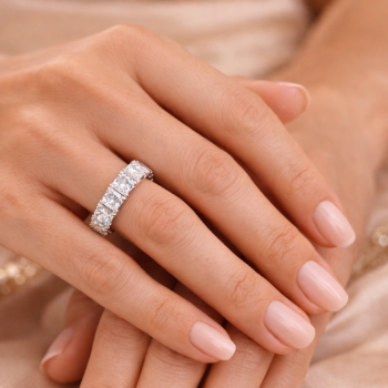 Lab-Grown Diamond Princess Cut Full Eternity Band