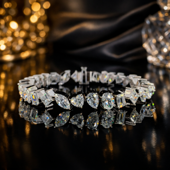 Lab-Grown Diamond Multi-Shape Statement Tennis Bracelet