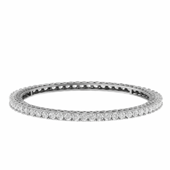 Lab-Grown Diamond Round Brilliant Classic Eternity Bangle