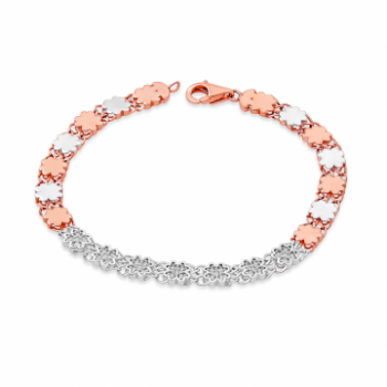Stylish Diamond Bracelet in 14K Rose Gold