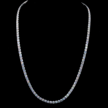 Lab-Grown Round Brilliant Diamond Infinite Radiance Necklace