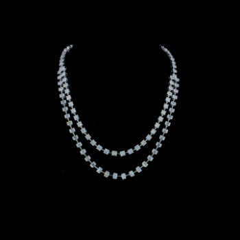 Lab-Grown Princess & Emerald Cut Diamond Layered Necklace