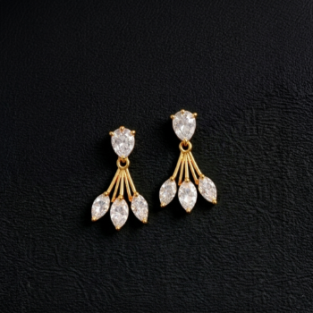 Lab-Grown Diamond Pear & Marquise Drop Fan Earrings