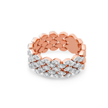 Ceremonial Diamond Ring in 14K Rose gold