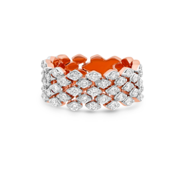 Ceremonial Diamond Ring in 14K Rose gold