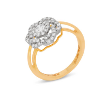 Floral Diamond Sparkle Ring