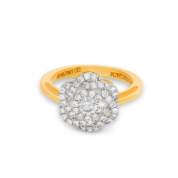 Floral Diamond Sparkle Ring