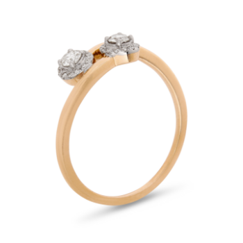 Divine Diamond Duo Ring