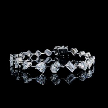 Lab-Grown Diamond Mixed Shape Designer Bracelet