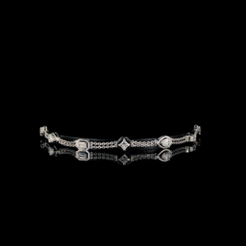 Lab-Grown Diamond Multi-Shape Geometric Chain Bracelet