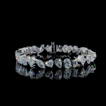 Lab-Grown Diamond Multi-Shape Statement Tennis Bracelet
