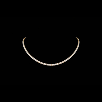 Lab-Grown Diamond Round Cut Classic Tennis Necklace