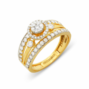 Mounted Diamond Majesty 14KT Gold Ring