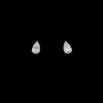 Lab-Grown Diamond Pear Solitaire Stud Earrings